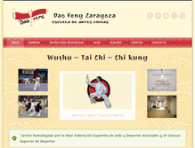 Tablet Screenshot of daofengzaragoza.com
